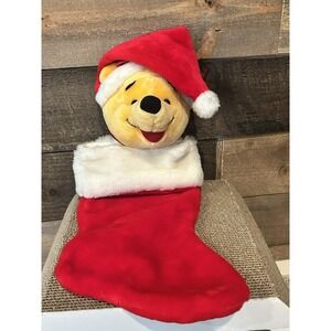 Disney Winnie The Pooh Plush 3D Christmas Stocking Winnie‎ The Pooh